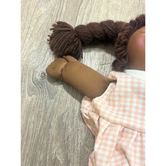 Vintage Cabbage Patch African American Girl Doll For Kids Yarn Hair Cloth Doll - Picture 2 of 10